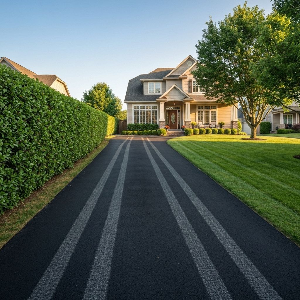 Residential driveway paving